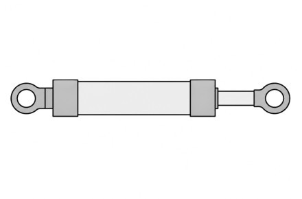 Цилиндр ковша 4423853 без трубок ZX120-3