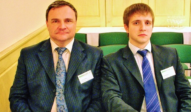 2008 год. Виктор Александрович Ситников и Антон Викторович Ситников на совещании СЕТОР (Европейский Комитет по гидравлике и пневматики)